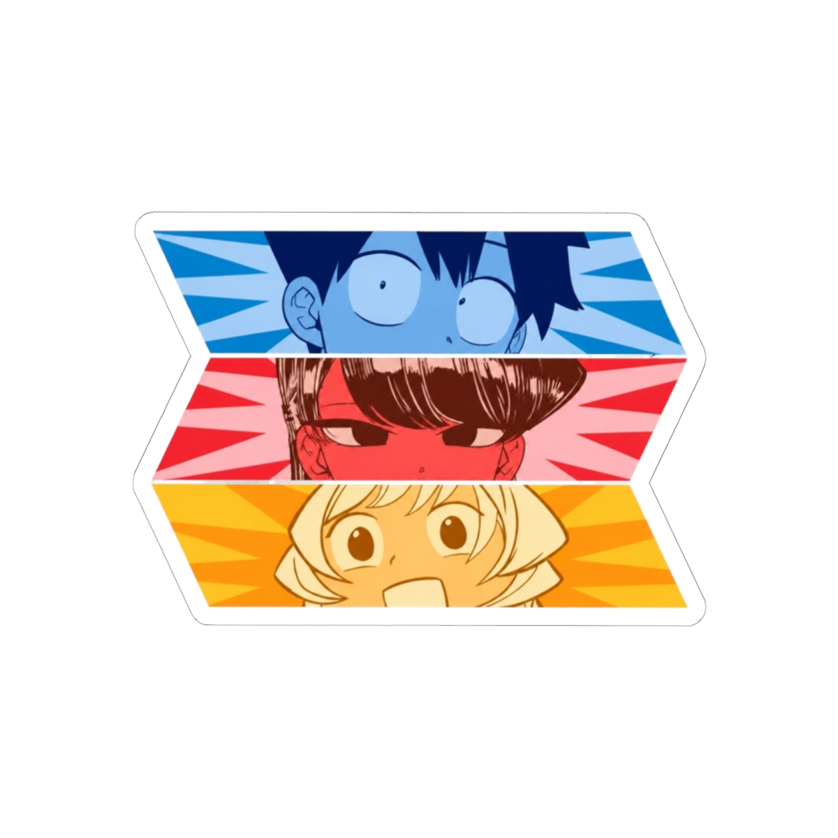 Komi san anime eyes Sticker | Komi Can't Communicate