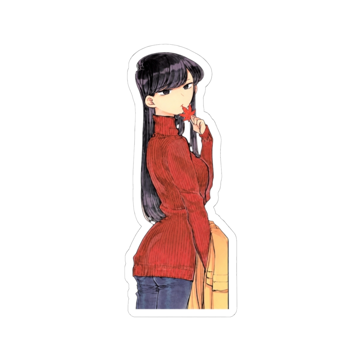 Komi san autumn Sticker | Komi Can't Communicate - alternate angle 1, merchandise