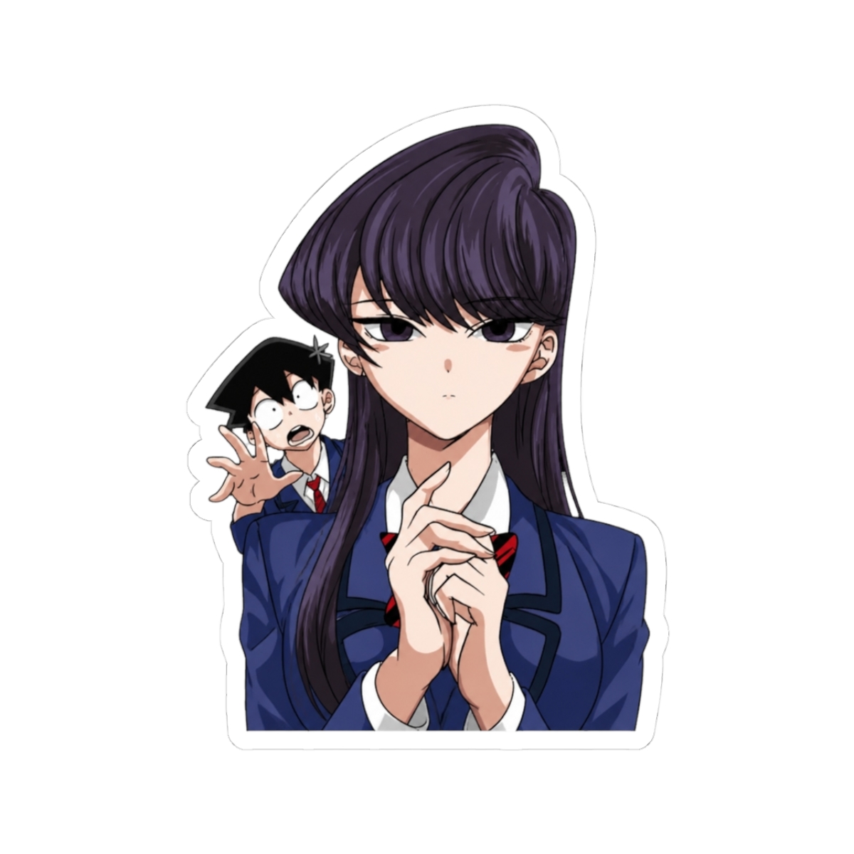 Komi Can't Communicate Cool Design Sticker