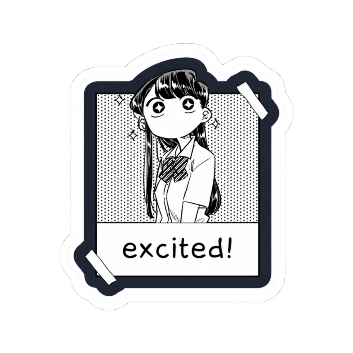 Komi san excited Sticker | Komi Can't Communicate