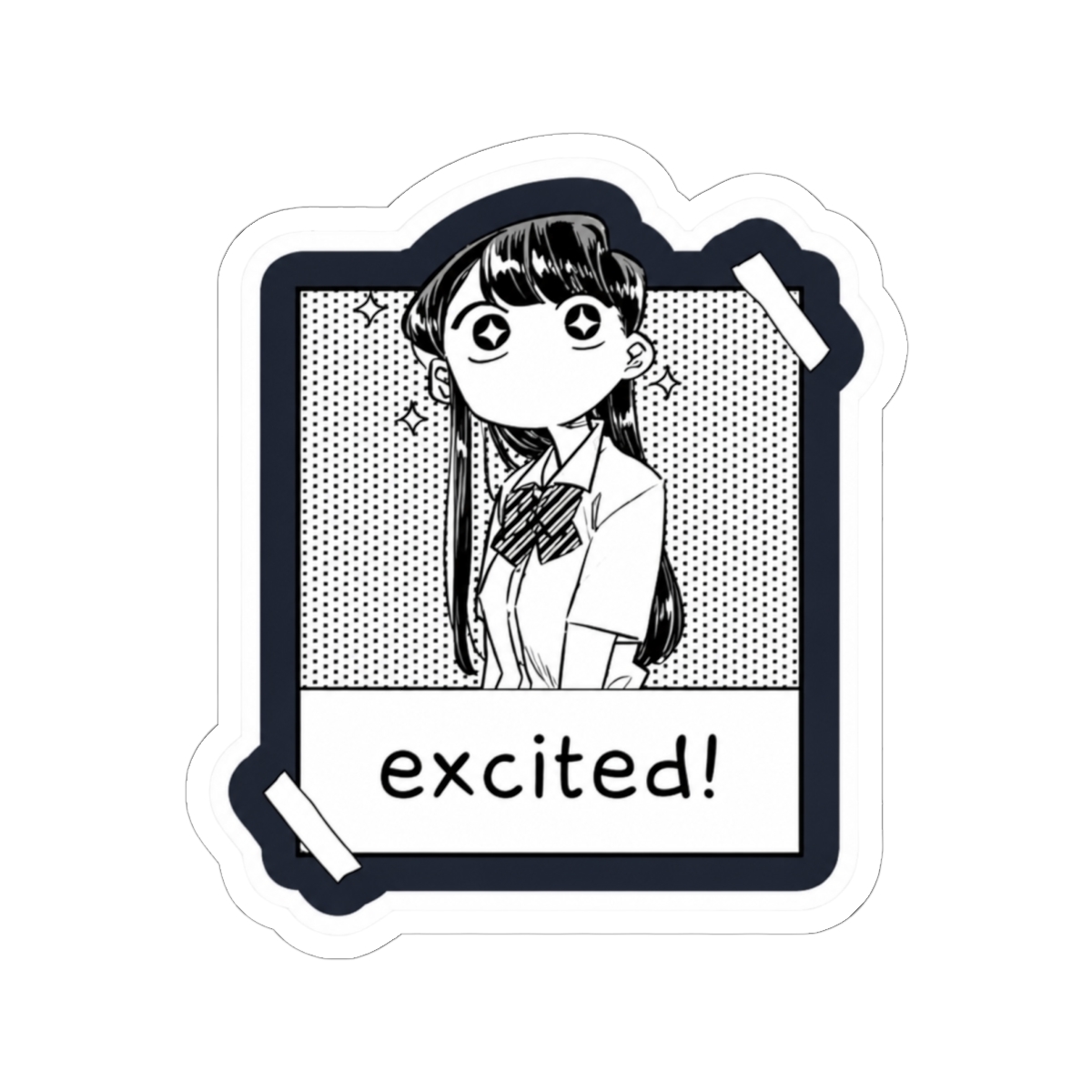 Komi san excited Sticker | Komi Can't Communicate