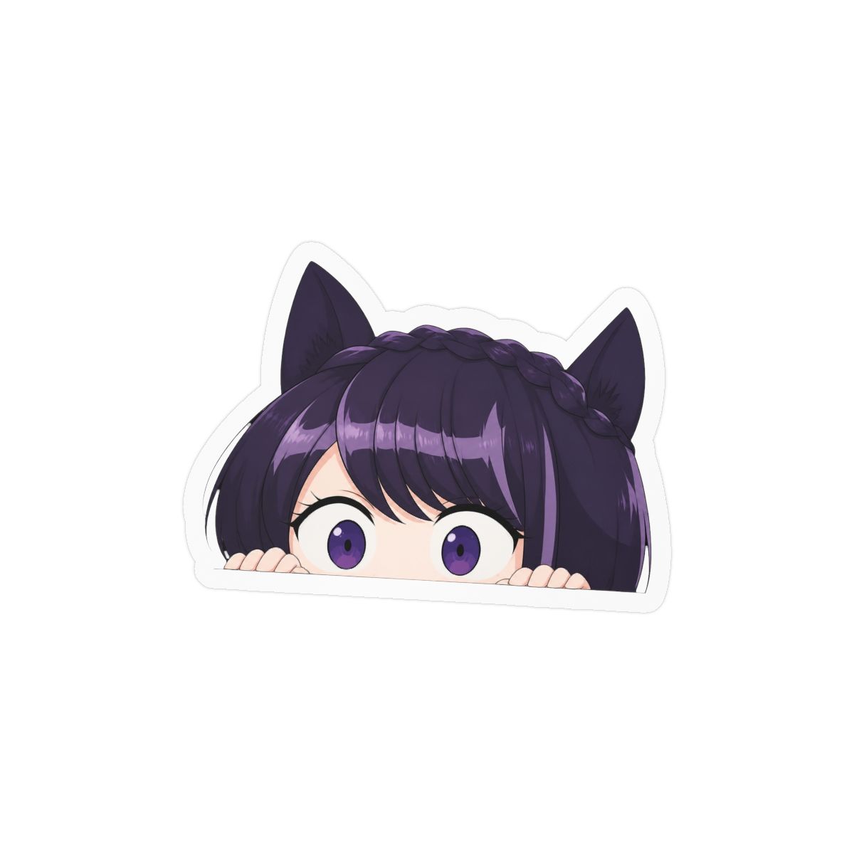 5.1 Inch Anime Car Stickers Lovely Komi Peeker Bumper Trunk Window Luggage Laptop Motorcycle Scratch-Proof Decals | Komi Can't Communicate - alternate angle 2, merchandise
