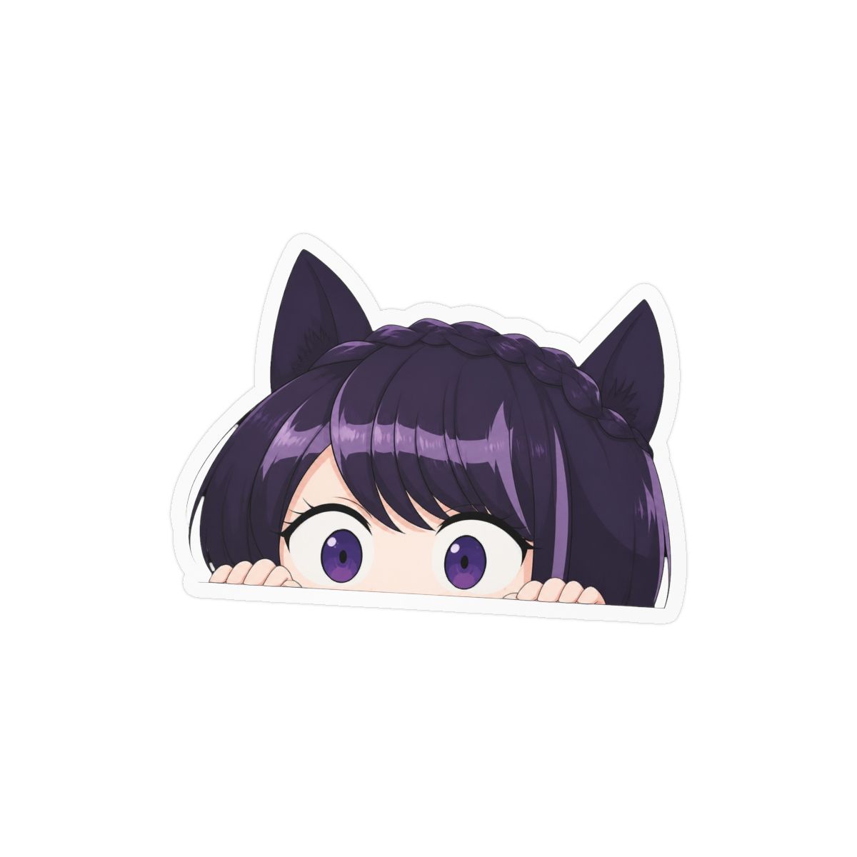 5.1 Inch Anime Car Stickers Lovely Komi Peeker Bumper Trunk Window Luggage Laptop Motorcycle Scratch-Proof Decals | Komi Can't Communicate - alternate angle 3, merchandise
