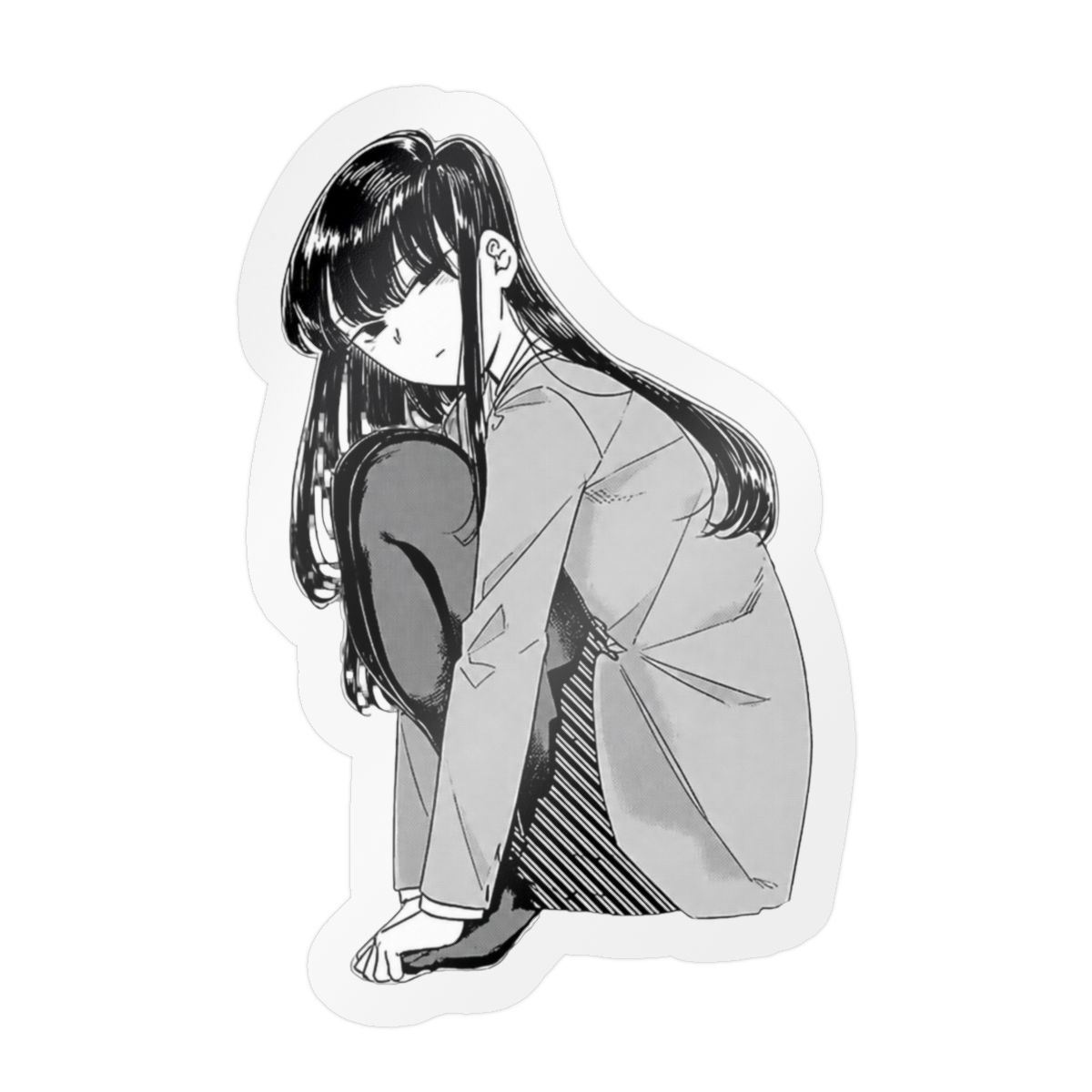 Komi San Sticker Outdoor Rated Vinyl Sticker Decal for Windows, Bumpers, Laptops or Crafts 5" | Komi Can't Communicate - alternate angle 4, merchandise