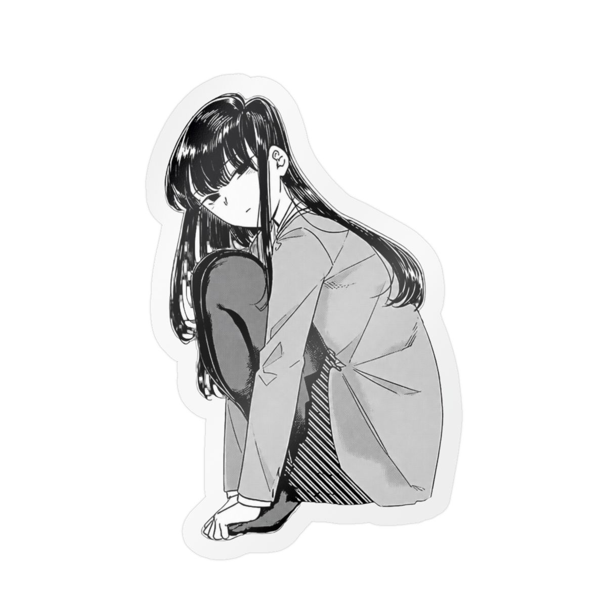Komi San Sticker Outdoor Rated Vinyl Sticker Decal for Windows, Bumpers, Laptops or Crafts 5" | Komi Can't Communicate - alternate angle 5, merchandise