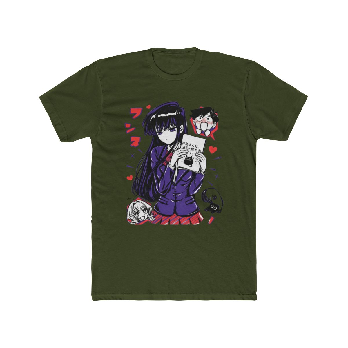 Komi san Can't Communicate T Shirt,hitohito,omoharu,ren,anime,manga,all size | Komi Can't Communicate - alternate angle 4, merchandise